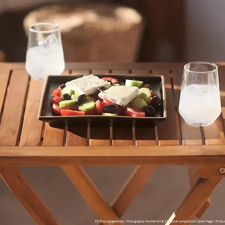 Elli Tropical Luxury Sunset-infinity Pool- Sea Side-near Center Parking Mykonos Town