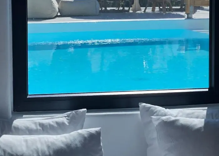 Elli Tropical Luxury Sunset-infinity Pool- Sea Side-near Center Parking Mykonos Town