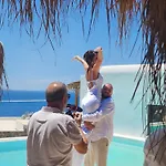 Elli Tropical Luxury Sunset-infinity Pool- Sea Side-near Center Parking Lägenhetshotell Mykonos Town