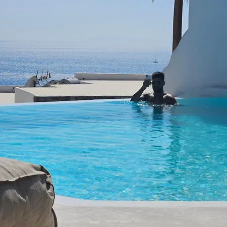 Elli Tropical Luxury Sunset-infinity Pool- Sea Side-near Center Parking Aparthotel Mykonos Town