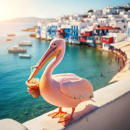 Elli Tropical Luxury Sunset-infinity Pool- Sea Side-near Center Parking Aparthotel Mykonos Town