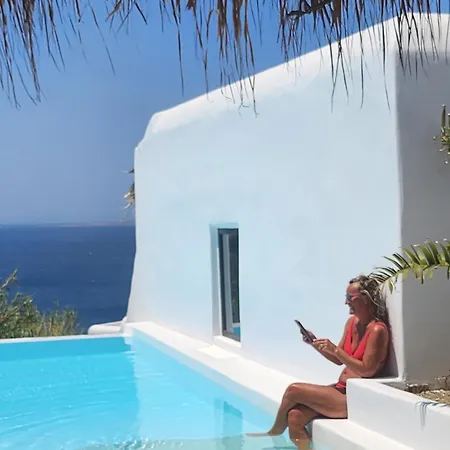 Elli Tropical Luxury Sunset-infinity Pool- Sea Side-near Center Parking * Mykonos Town