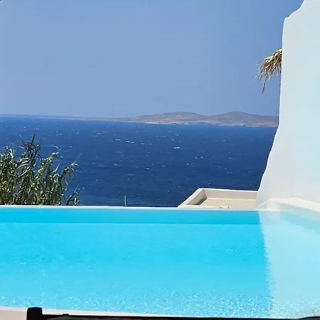 Elli Tropical Luxury Sunset-infinity Pool- Sea Side-near Center Parking מלון דירות Mykonos Town