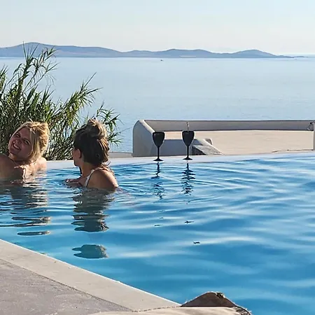 公寓式酒店 Elli Tropical Luxury Sunset-infinity Pool- Sea Side-near Center Parking Mykonos Town
