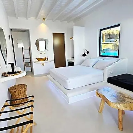 Elli Tropical Luxury Sunset-infinity Pool- Sea Side-near Center Parking Aparthotel Mykonos Town