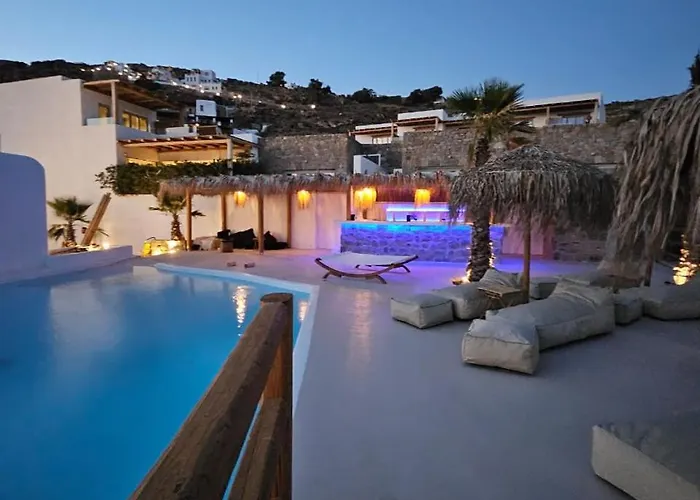 Elli Tropical Luxury Sunset-infinity Pool- Sea Side-near Center Parking Hotel apartamentowy 4*