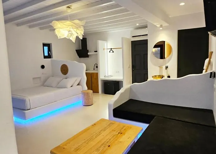 Elli Tropical Luxury Sunset-infinity Pool- Sea Side-near Center Parking Mykonos Town