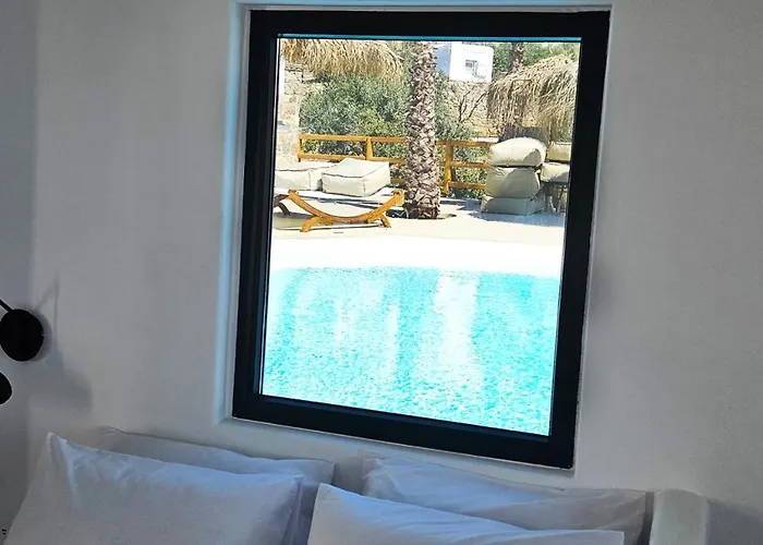 מלון דירות Elli Tropical Luxury Sunset-infinity Pool- Sea Side-near Center Parking Mykonos Town