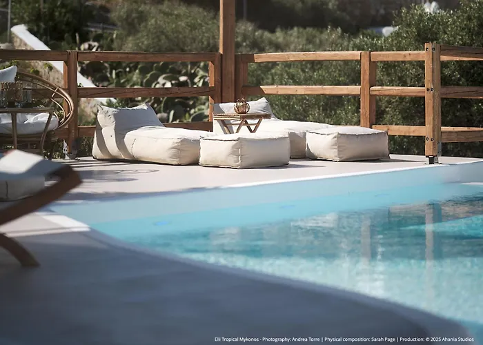 מלון דירות Elli Tropical Luxury Sunset-infinity Pool- Sea Side-near Center Parking 4*